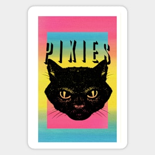 Riso Print Style Cat Poster Magnet